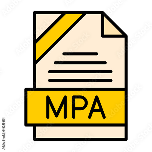 MPA File Format Vector Icon