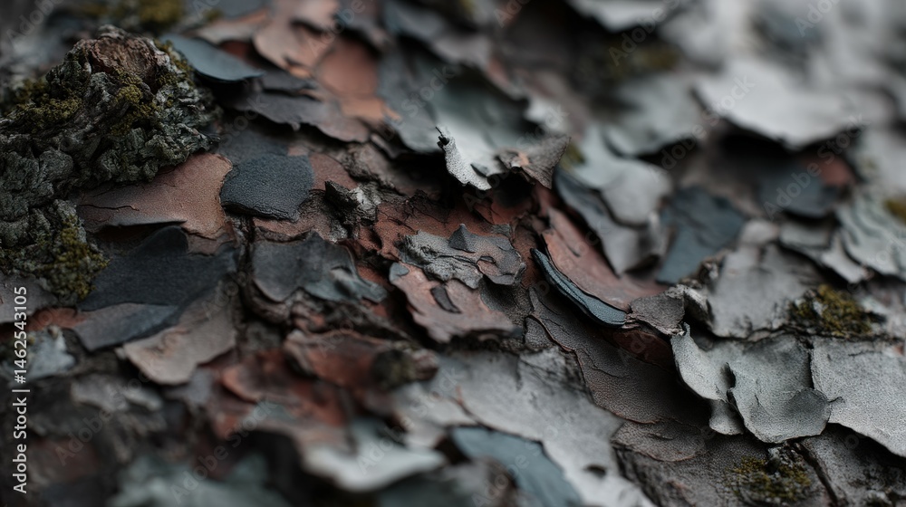 Obraz premium Textured bark reveals intricate layers of nature's design