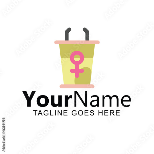Empowering Women. Podium Logo Design for Business
