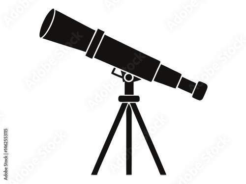 Telescope Silhouette, Vector Silhouette Of Telescope svg