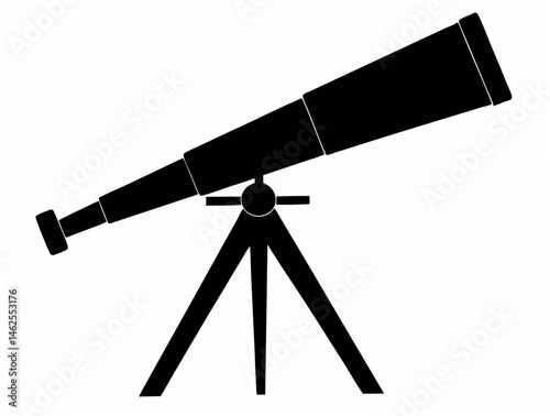 Telescope Silhouette, Vector Silhouette Of Telescope svg