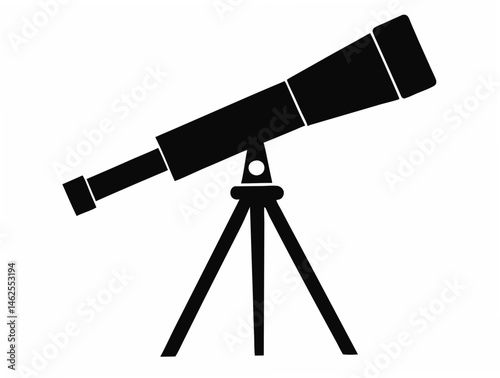 Telescope Silhouette, Vector Silhouette Of Telescope svg