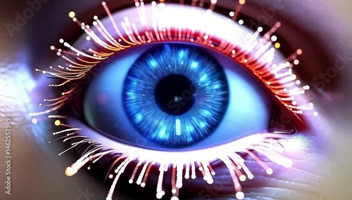 Technological Interface in the Human Eye