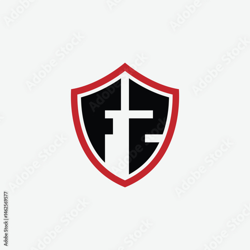 Free Download 656 shield logo shape letter alphabet educational learning F Z - GFXLoad