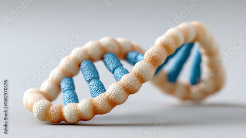 Hyper-Realistic Digital Representation of a DNA Helix with Circuit-Like Design Elements