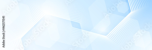 Modern abstract white and blue background design. Futuristic technology graphic. Suit for cover, banner, business, science, presentation, website. Vector illustration