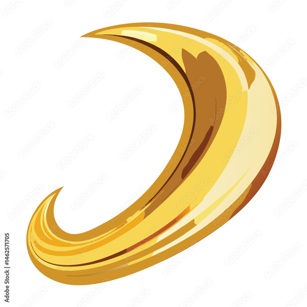 A thick, shiny swipe of metallic gold paint on a white background.
A thick, shiny swipe of metallic gold paint on a white background.