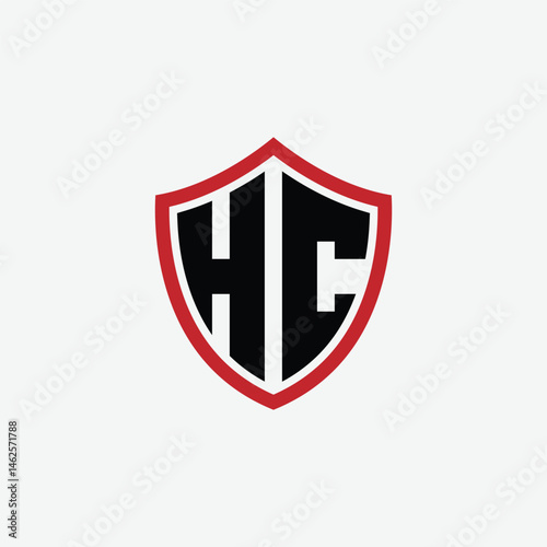 Free Download 675 shield logo shape letter alphabet educational learning H C - GFXLoad