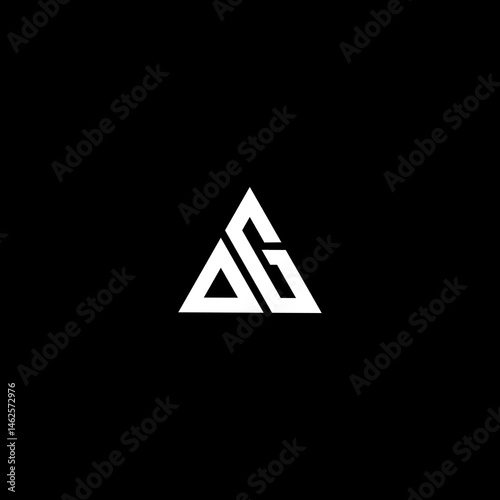 Free Download abstract letter logo a and g combined with triangle - GFXLoad
