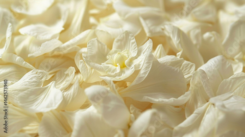 Creamy white flower petals soft texture elegant floral background