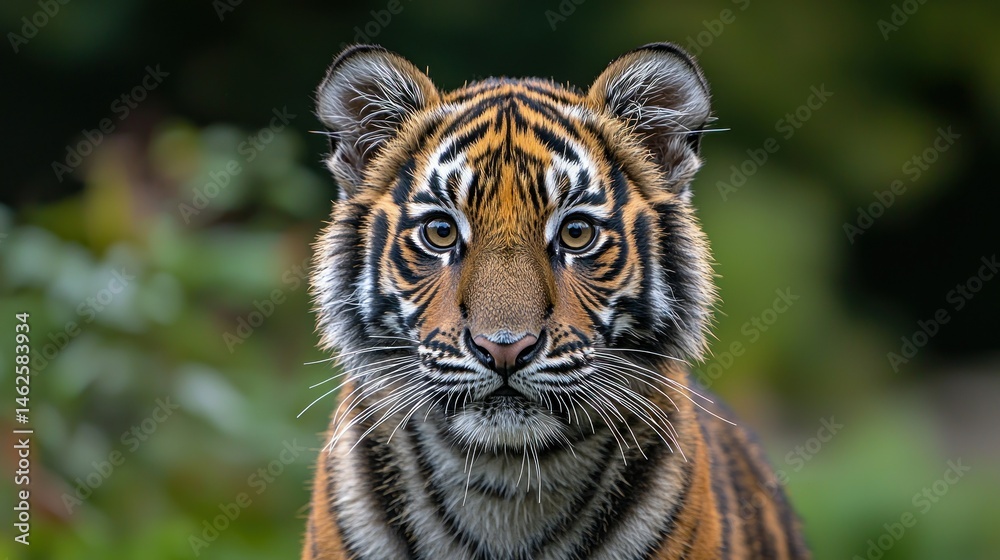 Fototapeta premium Close-up of a young tiger