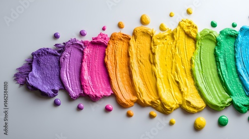 of bold color across a clean white void