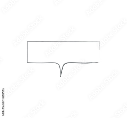 Speech rectangle . Speech bubble . Vector illustration.