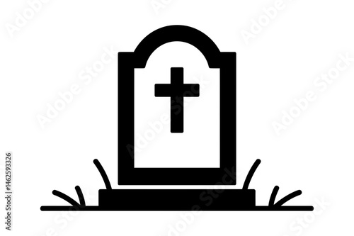 Tombstone gravestone death christian cross cemetery
