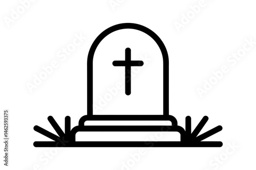 Tombstone gravestone death christian cross cemetery