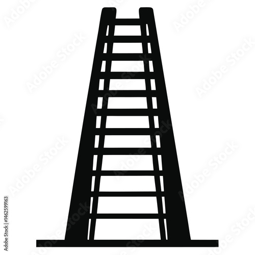 ladders isolated on white