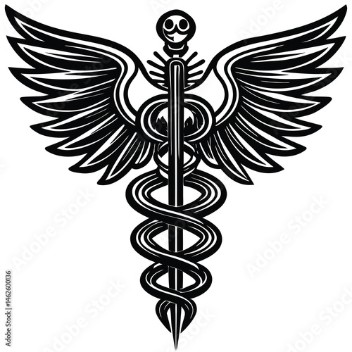 caduceus medical icon
