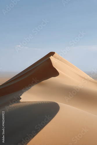 breathtaking desert dune field in iran at sunrise showcasing dramatic contrasts