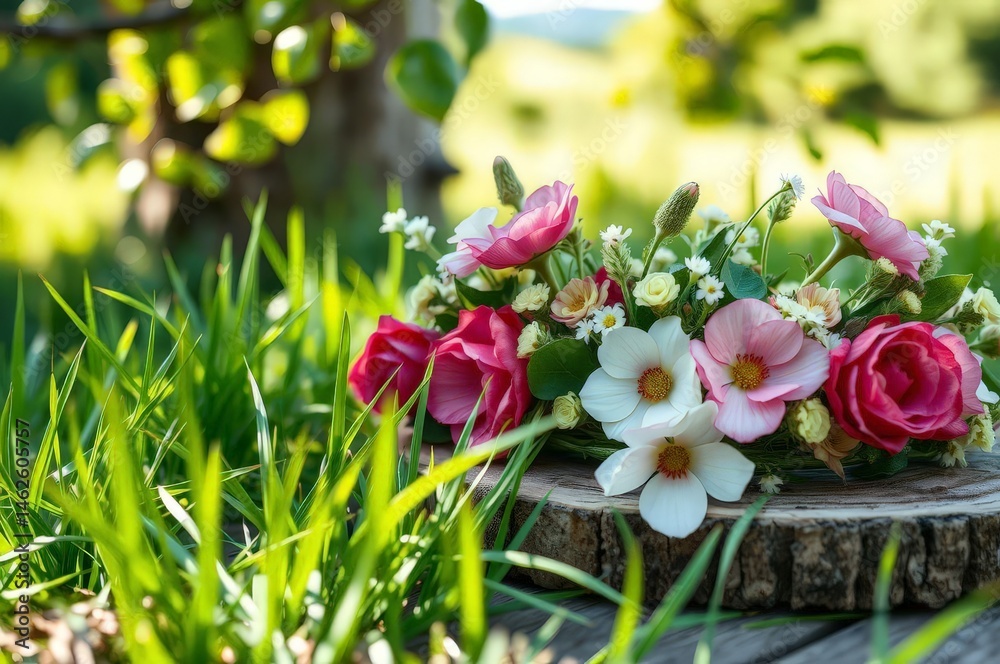 Midsummer Flower Crown on Table
