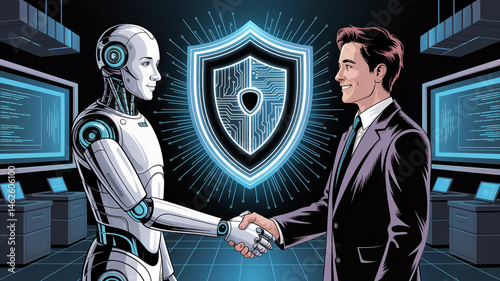 Human and Robot Partnering for Cybersecurity Solutions
