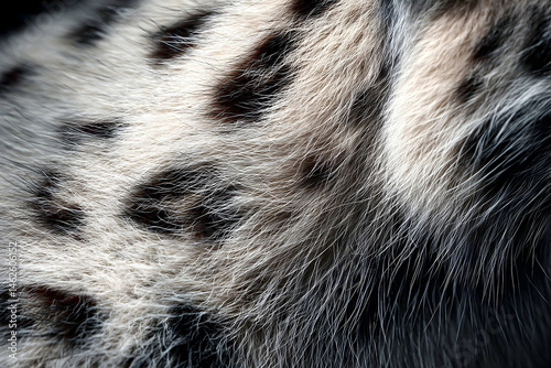 Close-up view of soft, speckled fur texture. photo