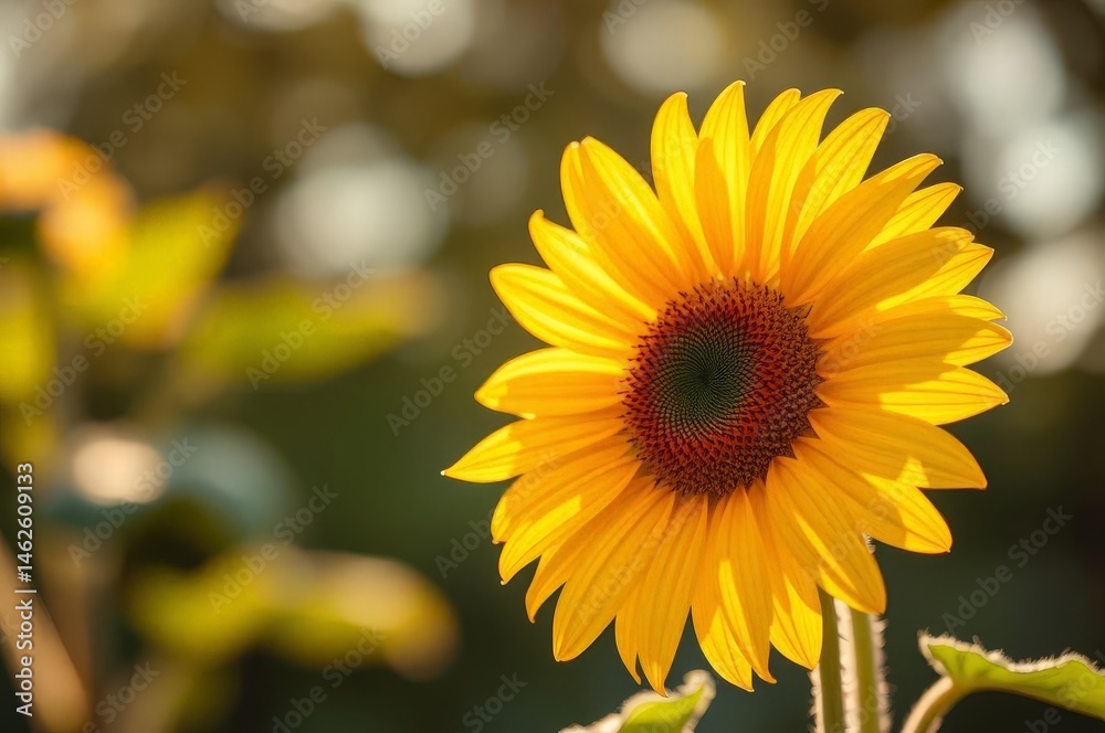 Sunflower in Warm Japanese Sunlight