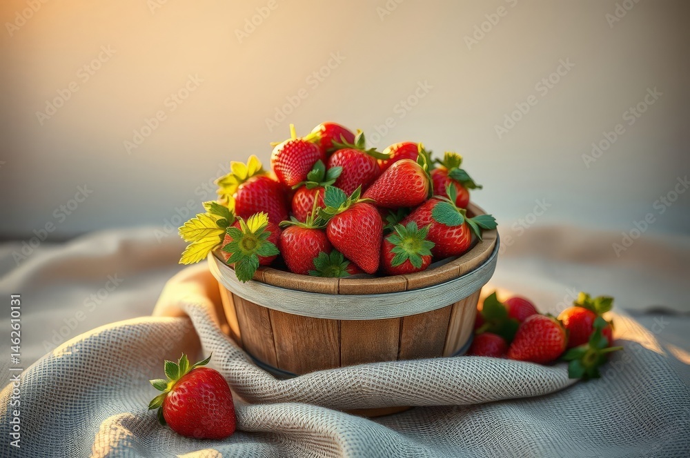 Rustic Strawberries for Strawberry Festival