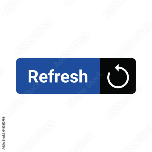 Refresh icon, repeat and reload arrow icon symbol convert button vector illustration. 