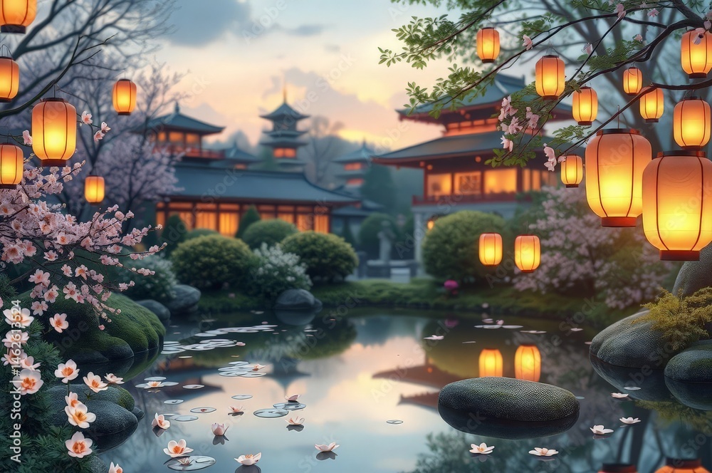 Obon Festival Lantern Garden