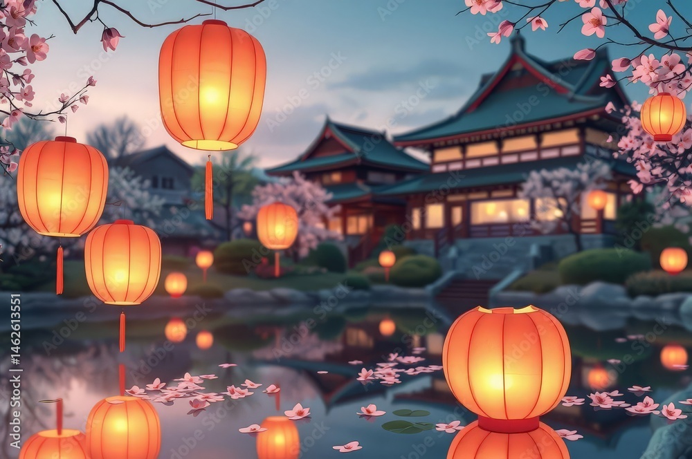 Obon Festival Lantern Garden