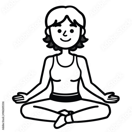girl in yoga pose