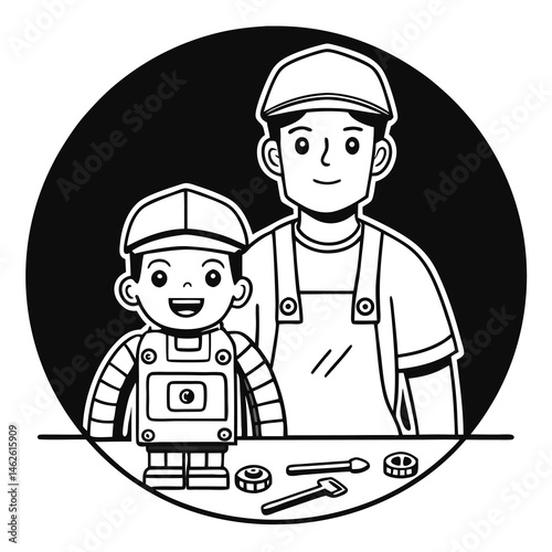 father and son