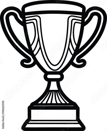 gold trophy cup isolated