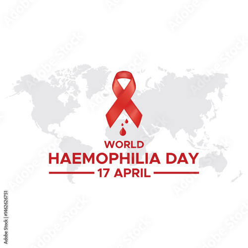 World Haemophilia Day.  April  17. Medical Banner Template. world haemophilia day campaign banner, world haemophilia day, posters, world haemophilia social media, banner. vector illustration. 
 
