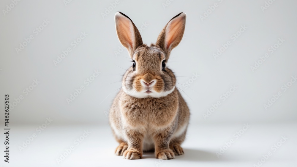 Obraz premium Young rabbit looking directly at the camera