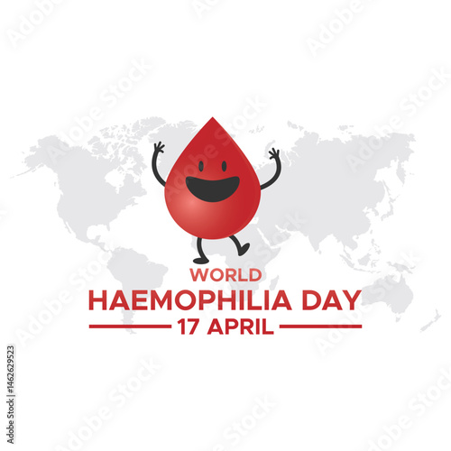 World Haemophilia Day.  April  17. Medical Banner Template. world haemophilia day campaign banner, world haemophilia day, posters, world haemophilia social media, banner. vector illustration. 
 