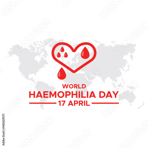 World Haemophilia Day.  April  17. Medical Banner Template. world haemophilia day campaign banner, world haemophilia day, posters, world haemophilia social media, banner. vector illustration. 
 