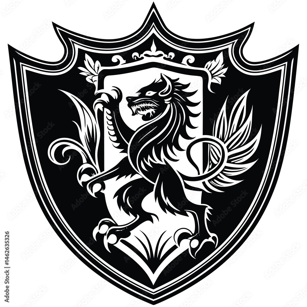 Obraz premium shield with wings