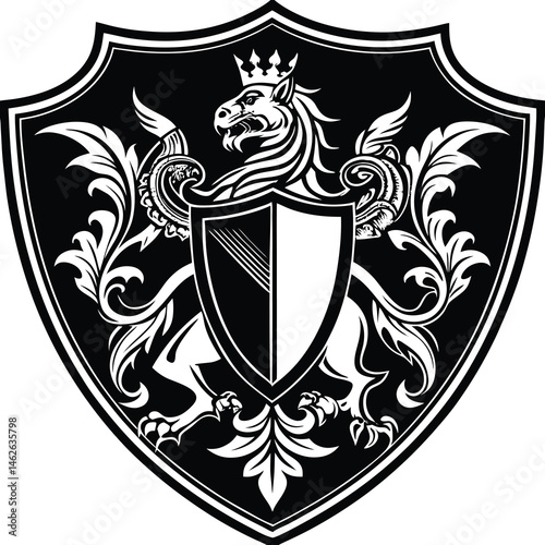 coat of arms with shield