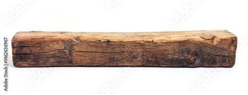 Rectangular rustic wooden beam
