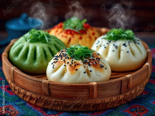 Delicious Vegetarian Baozi Dumplings - Chinese Comfort Food