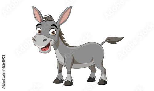 Donkey from Shrek Grinning with Ears Perked