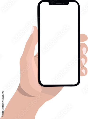 hand holding smartphone
