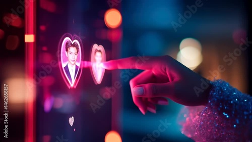 An interactive selection interface for emotions shown by hearts, boosting user experience