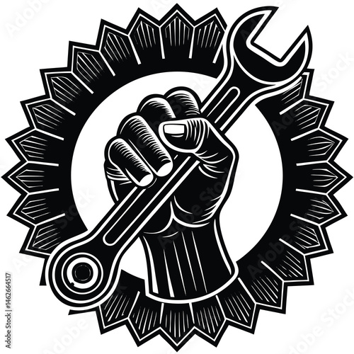 fist punching the air