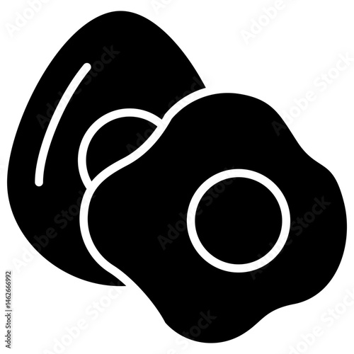 Eggs glyph icon