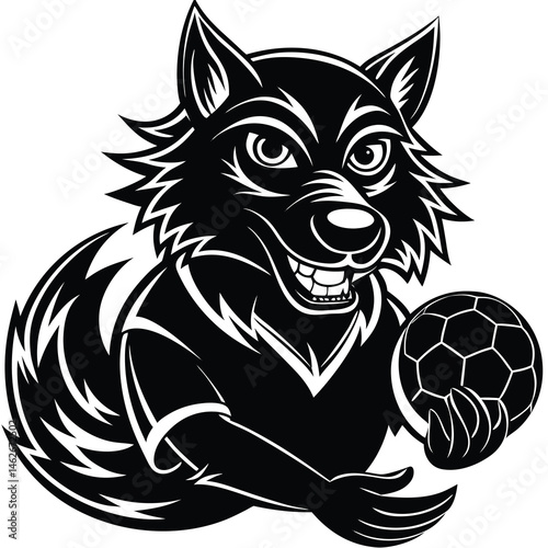 wolf vinyl ready vector