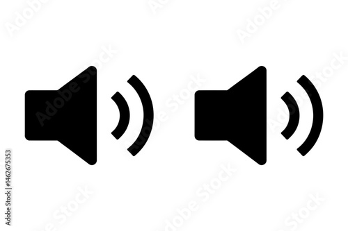 Sound volume icon audio speaker multimedia symbol