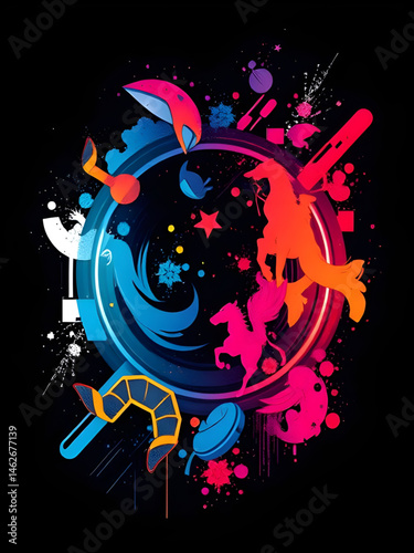 printing art for tshirt