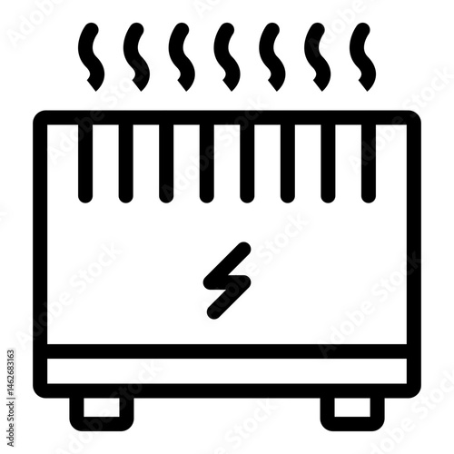 Convector Vector Line Icon Design